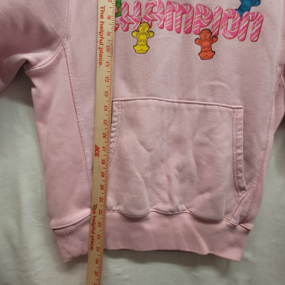 Champion Reverse Weave Hasbro Candy Land Hoodie Pink Gingerbread Adult Small - Picture 11 of 16